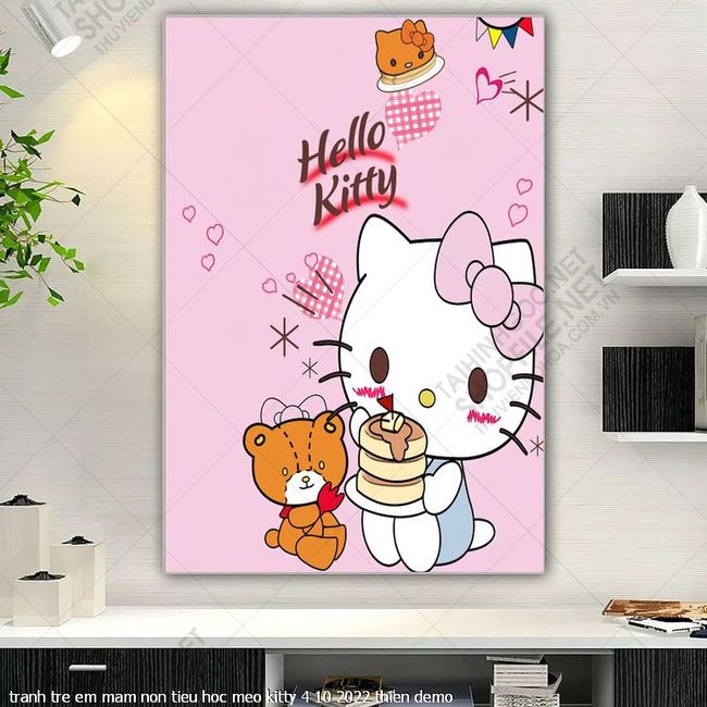 tranh tre em mam non tieu hoc meo kitty 4 10 2022 thien